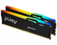 KINGSTON DIMM DDR5 64GB (2x32GB kit) 5600MT/s KF556C40BBAK2-64 Fury Beast RGB black