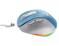 GENIUS Ergo 9000S Pro Light Blue USB Bežični plavi miš