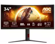 AOC 34 inča CU34G4 UWQHD 3440x1440 Fast VA 180 Hz zakrivljeni gaming monitor