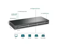 TP-LINK SG3452X 48-port Gigabit Uprav.switch 4 10GE