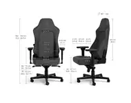NOBLECHAIRS HERO TX Gaming stolica antracit