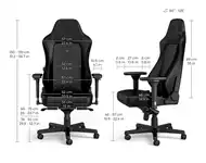 NOBLECHAIRS HERO Gaming stolica crna
