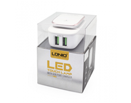 LDNIO Kucni punjac LDNIO A2205 2xUSB 5V 2.4A sa micro USB kablom beli