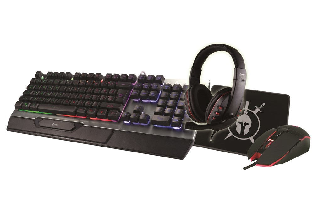 Ms Industrial Gaming Combat 4u1 Set Tastatura Mis Slusalice Podloga
