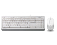 A4 TECH F1010 USB US bela tastatura + USB beli miš