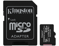 KINGSTON A1 MicroSDXC 512GB 100R class 10 SDCS2/512GB + adapter