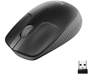 LOGITECH M190 Full-Size Wireless crni miš