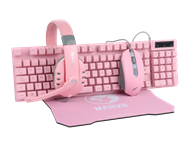 MARVO Scorpion CM370 PINK 4u1 gejmerski komplet tastatura + miš + slušalice + podloga