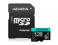 A-DATA UHS-I U3 MicroSDHC 128GB V30S class 10 + adapter AUSDX128GUI3V30SA2-RA1