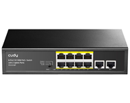 CUDY FS1010P 8-Port 10/100M PoE+ Switch with 2 Uplink Ports