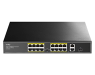 CUDY FS1018PS1 16-Port 10/100M PoE+ Switch with 1 Combo SFP Port