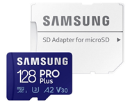 Samsung PRO PLUS MicroSDXC 128GB U3 Blue + SD Adapter MB-MD128KA