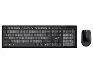 GENIUS Smart KM-8200 Wireless USB US crna tastatura + miš